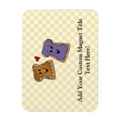 Leuke pindakaas en gelei beste vrienden magneet (Verticaal)