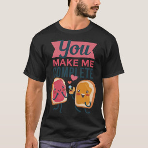 Leuke pindakaas en gelei PB&J-paren T-shirt