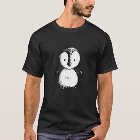 Leuke Pinguïn Baby I Vrouwen Mannen Kinderen Plezi T-shirt (Voorkant)
