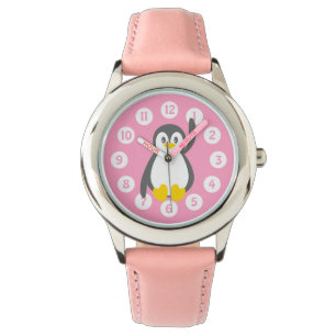 Leuke pinguïn grafisch kinder horloge