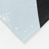 Leuke Pinguïn Kwekerij Zwart-wit Naam Fleece Deken (Hoek)