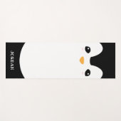 Leuke Pinguïn Leuk Gepersonaliseerd Modern Zwart W Yogamat (Voorkant (horizontaal))