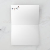 Leuke pinguïn met bunting wenskaart kaart (Binnen)