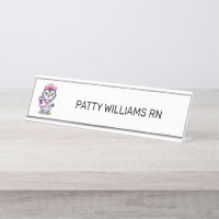 Leuke Pinguïn Nurse Roze Stethoscoop Custom