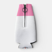 Leuke Pinguïn Nurse Roze Stethoscoop Custom Flesjeskoeler (Achterkant)