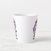 Leuke Pinguïn Nurse Roze Stethoscoop Custom Latte Mok (Voorkant)