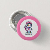 Leuke Pinguïn Nurse Roze Stethoscoop Custom Ronde Button 3,2 Cm (Voorkant /achterkant)