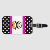 Leuke Pinguïn & Stippen Bagagelabel (Voorkant (horizontaal))