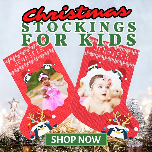 Leuke Pinguïn Uw Fotonaam Schattige Baby Peuter Ro Kleine Kerstsok