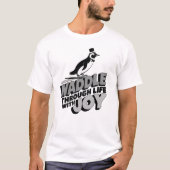 Leuke Pinguïn Waddle Door Het Leven Met Joy Design T-shirt (Voorkant)
