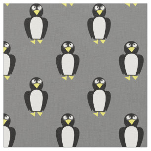 Leuke pinguïns Kinder Baby kwekerij grijs Stof