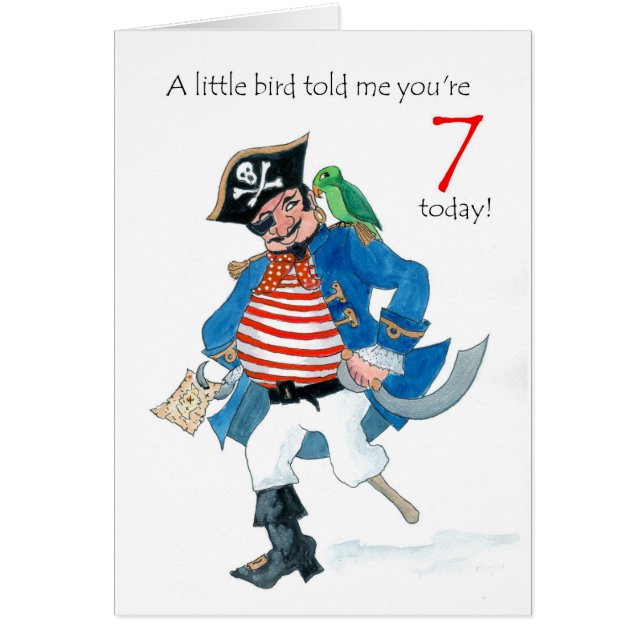 Leuke Piraat en Parrot 7e Verjaardag (Voorkant)
