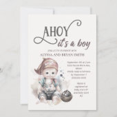 Leuke Pirate Ahoy is een Boy Baby shower Kaart (Voorkant)