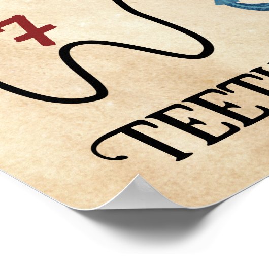 Leuke Pirate Party welkom Eerste verjaardag Poster (Hoek)