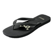Leuke Pirate schedel en Crossbones Custom Ahoy Zwa Teenslippers (Schuin)