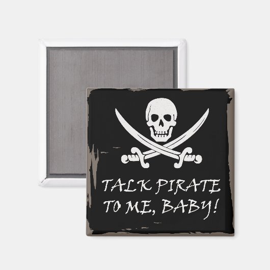 Leuke Pirate Talk Magnet (Voorkant / Achterkant)