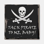 Leuke Pirate Talk Magnet (Voorkant)