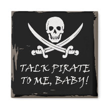 Leuke Pirate Talk Magnet