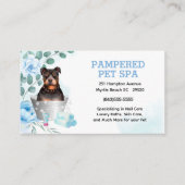 Leuke Pit Bull Terrier Pet Groomer Spa afspraak Visitekaartje (Voorkant)