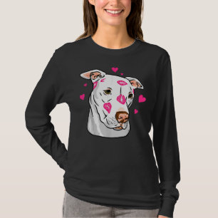Leuke Pitbull hond liefde en harten grappige pitbu T-shirt