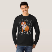 Leuke Pitbull Ice Cream Lover Grappige Ice Cream C T-shirt (Voorkant volledig)