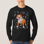 Leuke Pitbull Ice Cream Lover Grappige Ice Cream C T-shirt (Voorkant)