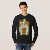 Leuke Pitbull In Avocado Pitbull Lover Avocado Lie T-shirt (Voorkant volledig)