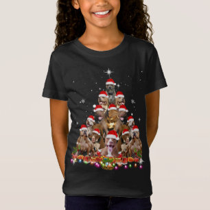 Leuke Pitbull Kerstboom Hond Kerstmis Grappig P T-shirt