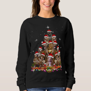 Leuke Pitbull Kerstboom Hond Kerstmis Grappig P Trui