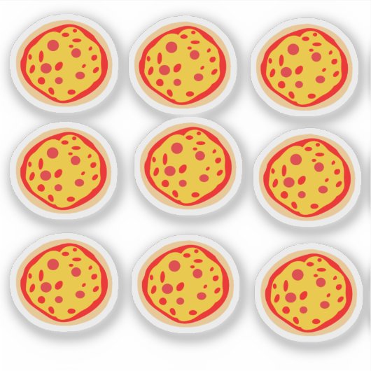 Leuke Pizza Sticker (Voorkant)
