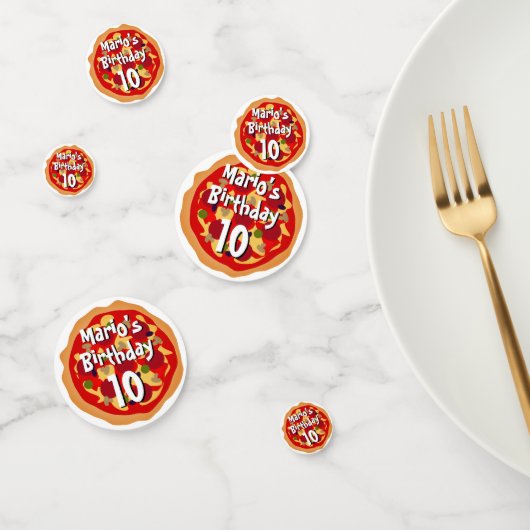 Leuke pizza Verjaardagsfeest tafel decoratie confe Confetti (Groep)