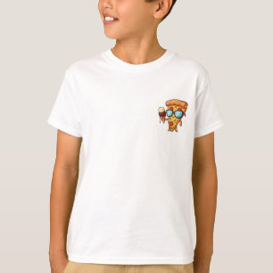 Leuke pizzapunt met ijsje voor kinderen t-shirt