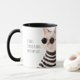 Leuke plannen met mijn kat Cute Drawing Typografie Mok
