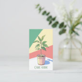Leuke Plant Care Guide Modern helder plant Informatiekaartje (Staand voorkant)