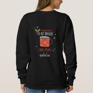 Leuke platte witte koffie liefhebbers Kerst Koffie Trui