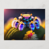 Leuke pluizige spin, Postcrossing Briefkaart (Voorkant)