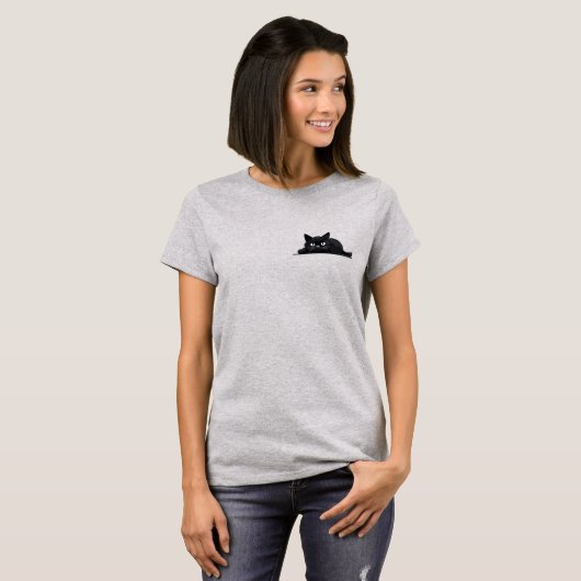 Leuke Pocket Cat T-shirt (Voorkant volledig)