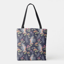 Leuke Podenco en Galgo Bloemenmarine Tote Bag