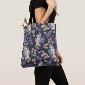 Leuke Podenco en Galgo Bloemenmarine Tote Bag (Dichtbij)