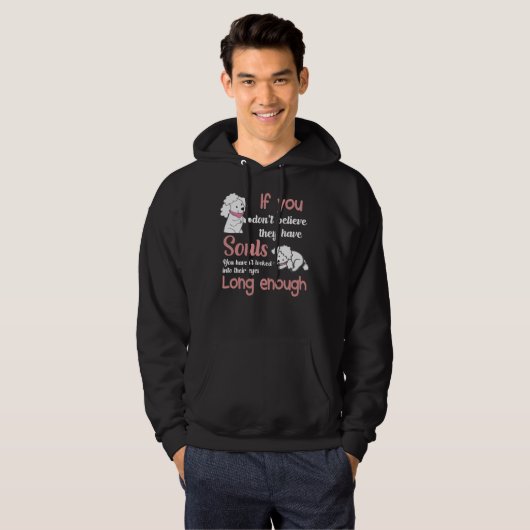 Leuke poedel liefde hoodie (Voorkant volledig)