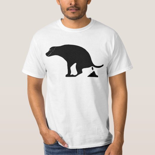 Leuke poepende hond t-shirt (Voorkant)