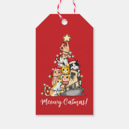 Leuke Poes Katmis Katten Kerstboom Op Maat Cadeaulabel