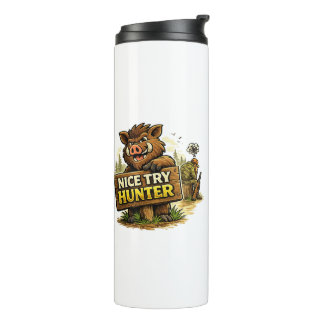 Leuke poging jager thermosbeker