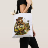 Leuke poging jager tote bag (Dichtbij)