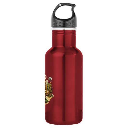 Leuke poging jager waterfles  (Voorkant)