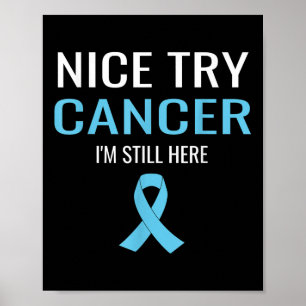 Leuke poging kanker prostaatkanker bewustzijn poster