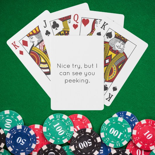 Leuke poging Peking Sassy Quote Pokerkaarten