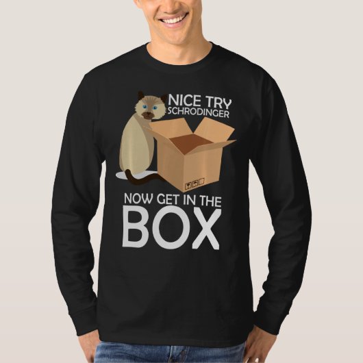 Leuke poging Schrodinger Kat Quantum Fysica Major  T-shirt (Voorkant)