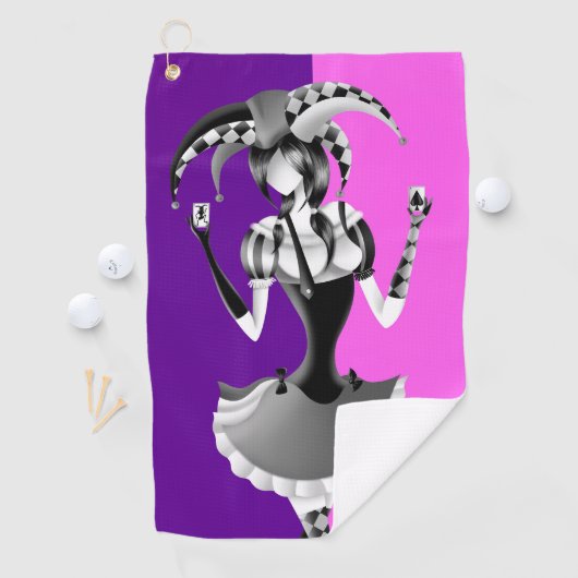 Leuke Poker Spelen Jester Golfhanddoek (Insitu)