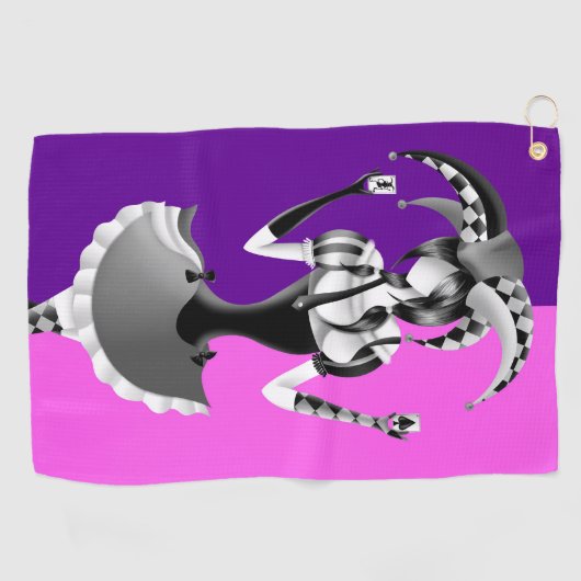 Leuke Poker Spelen Jester Golfhanddoek (Horizontaal)